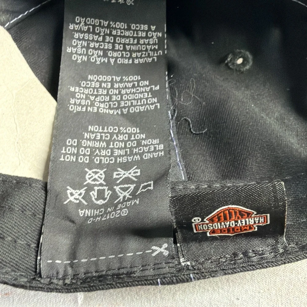 Harley-Davidson Honolulu Hawaii Black Hat Cap Souvenir Motorcycle